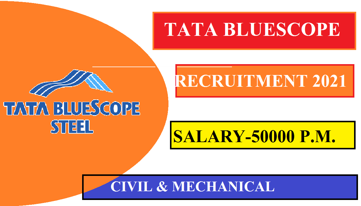 Tata BlueScope Steel Recruitment